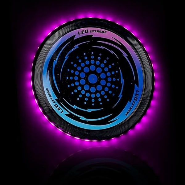 LED-lysende frisbee for barn, utendørs nattlys frisbee