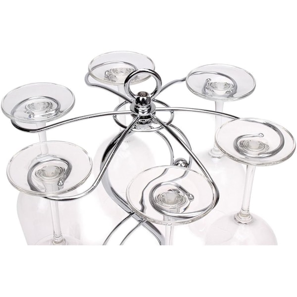 Vinstativ i rustfritt stål, elegant tørkestativ for vinglass/vinglassstativ/oppbevaring av vinglass