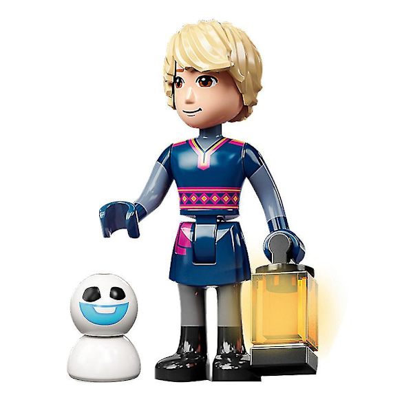5 st/ set Frozen-serie Minifigur Byggstenar Kit, Elsa Anna Mini Actionfigurer Leksaker för barn