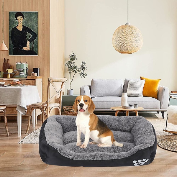 Hundebed, hundebed til store hunde, vaskbar kæledyrsmadras Behagelig og ventilerende stor hundebed