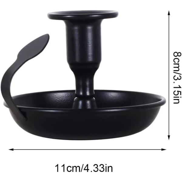 Metal Candle Stick Holder Retro Black Taper Candle Stand