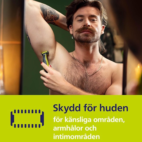 Philips OneBlade Pro styler og body kit med unik OneBlade-teknologi (modell QP620/50)