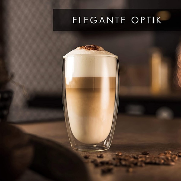 GLASWERK design latte macchiato -lasi (4 x 330 ml) - kaksoisseinä