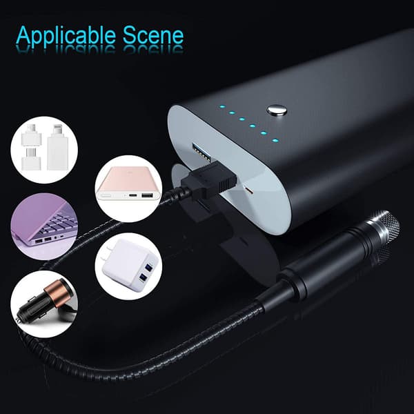 USB Powered Red Flashlight for Car, Home, Bedroom, Red, One Size
