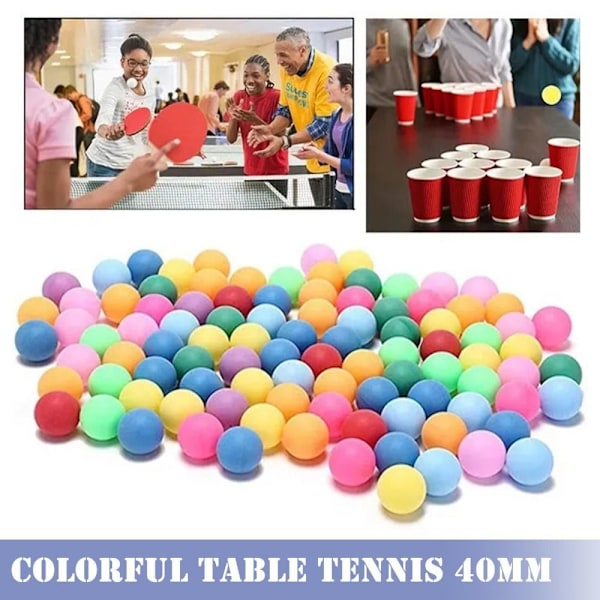 Pingisbollar Bordtennisboll 100ST 100pcs