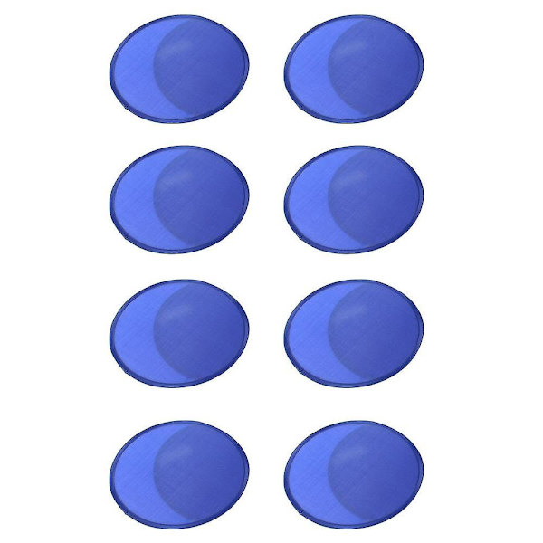 8x Foldable Round Fan-blue