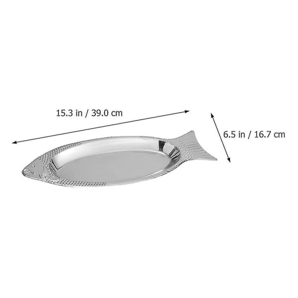 Galaxy Fisk Serveringsfat Rostfritt Stål Fiskrätt för Kött Aptitretare Dessert Fisk