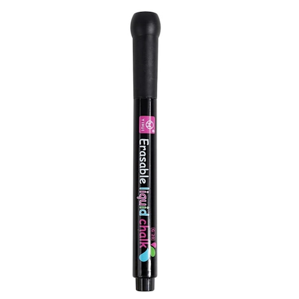 Flydende Kridtpen Whiteboard Marker Sort Black Black