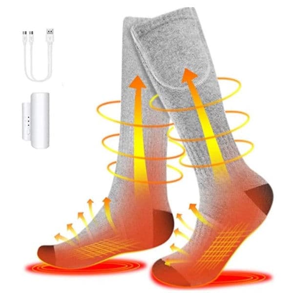 Heated Socks with Remote Control, Electric Heating Socks, Rechargeable