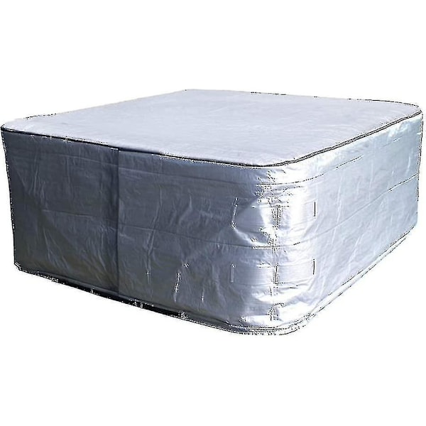 Vandtæt badekarsovertræk 213 cm L x 213 cm B x 89 cm H Spa Beskyttelse Solskærm