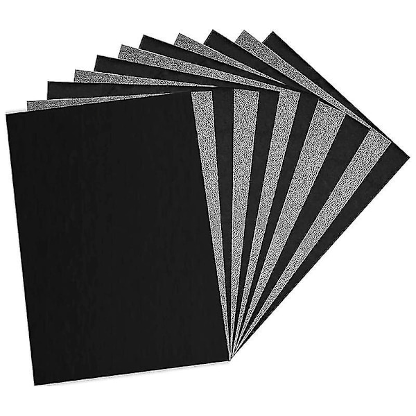 100 ark karbonpapper, svart grafitpapper för att spåra mönster på trä, papper, canvas och annat (FMY)-Perfet[ch]