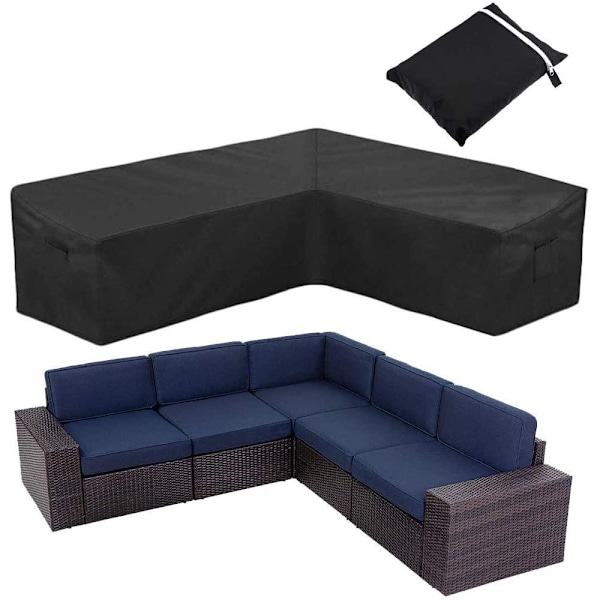 Skyddande överdrag för hörnmöbler utomhusmöbler XL (300 x 300 x 90cm)