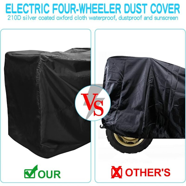 Vandtæt Scooter Cover 140x66x91cm - 210D Oxford Regnbeskyttelse