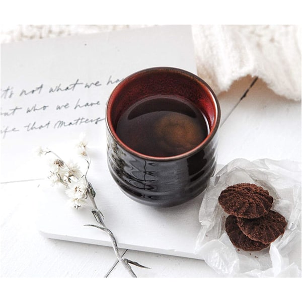 Japanilainen keramiikka teeseti, teekuppi, kahvikuppi, yerba mate setti, Keramiikka matekuppi setti 4 (kuppi, 4 väriä)