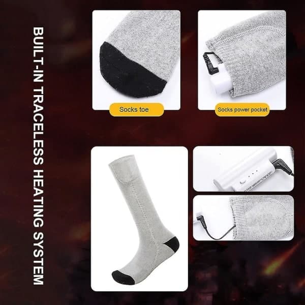 Heated Socks with Remote Control, Electric Heating Socks, Rechargeable