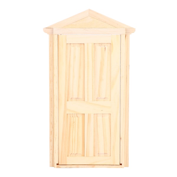 1:12 Dockhus Miniatyrer DIY Träspira Dörr Möbler Tillbehör 0.1