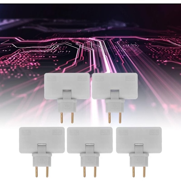 1-til-3 EU Stikkontaktadapter | 180掳 Roterbar Flat Kontakt Trådløs Plugg | 110-250V Bak Møbler Bruk
