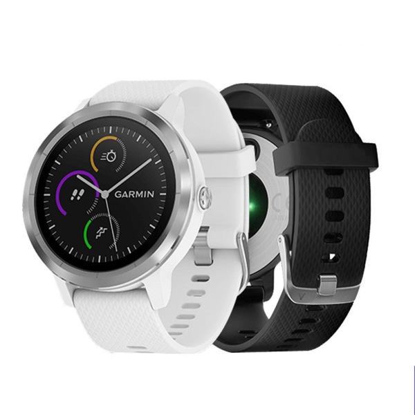 Klockarmband til Garmin Vivoactive 3 / Vivomove HR black+white