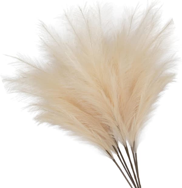 Kunstigt pampasgræs, stort, fluffy