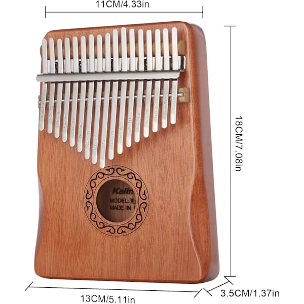 Professionel Kalimba Tommelfingerklaver 17 Tangenter Tommelfingerklaver, Gaver