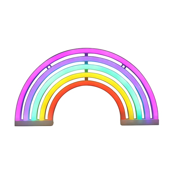 LED lampe / Natlampe Neon - Regnbue Multicolor multifärg