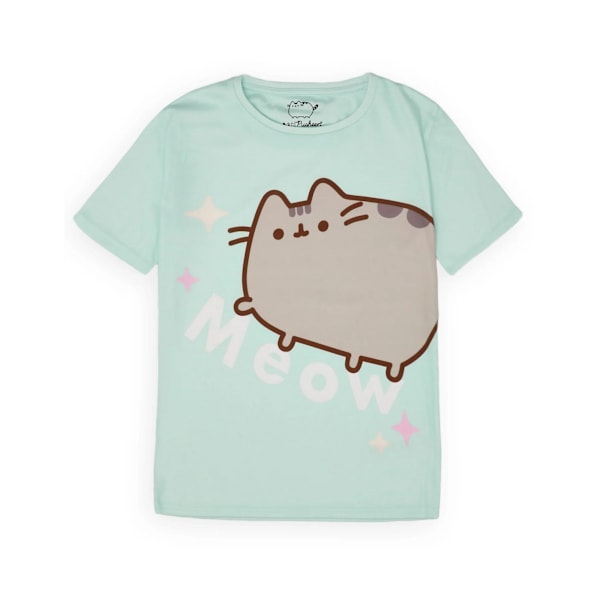 Pusheen Jenter Meow Scatter Pyjamas med korte ermer, 11-12 år Grønn Green 11-12 Years