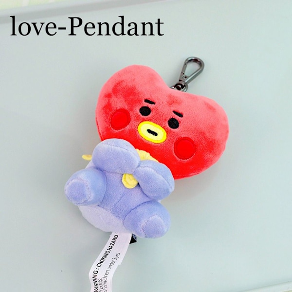 BTS Plyschdocka LOVE-HÄNGE - lager love-Pendant