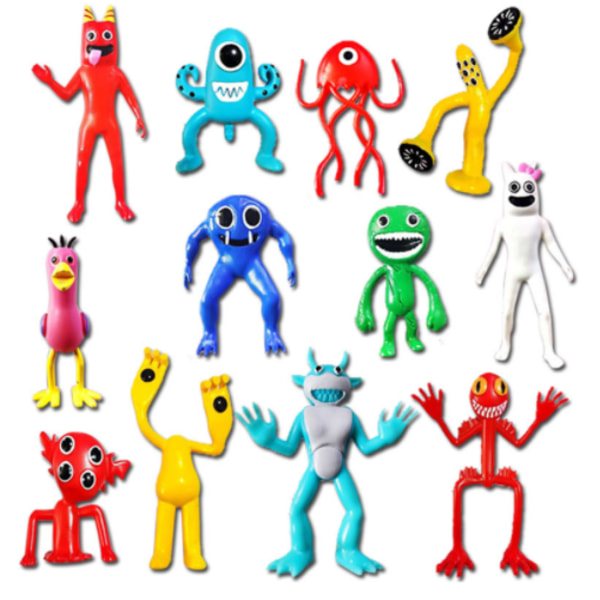 12 st Anime Game Garden of anban Actionfigurer Söta Leksaker B