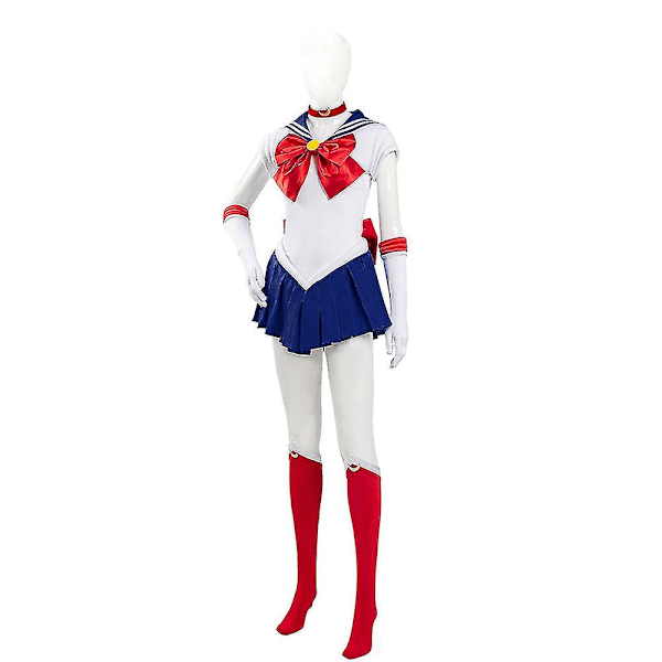 Kvinnor Sailor Moon Kostym Cosplay Party Uniform Outfit Set Gåvor L 3XL