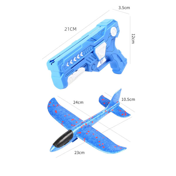 Morsomme Skumfly for Barn – Perfekt for Utendørslek & Blue Gun Random