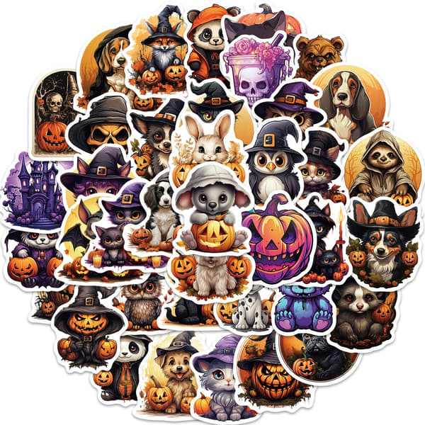 50 sarjakuva Halloween-graffititarraa