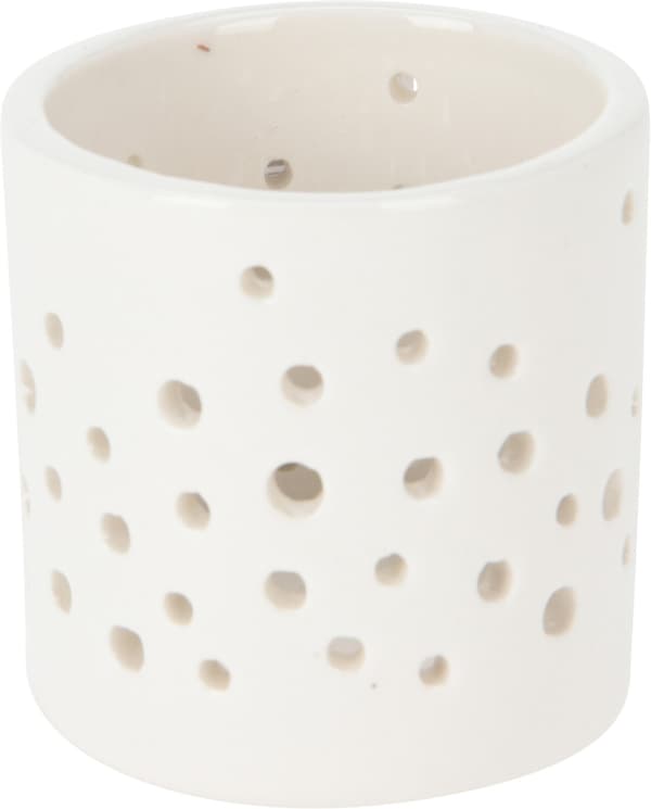 Ljusstake Vita Granar Prickar Jul 6 cm Vit White White Prickar