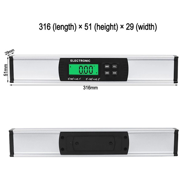 Digitalt elektronisk vater med magnet With magnet With magnet
