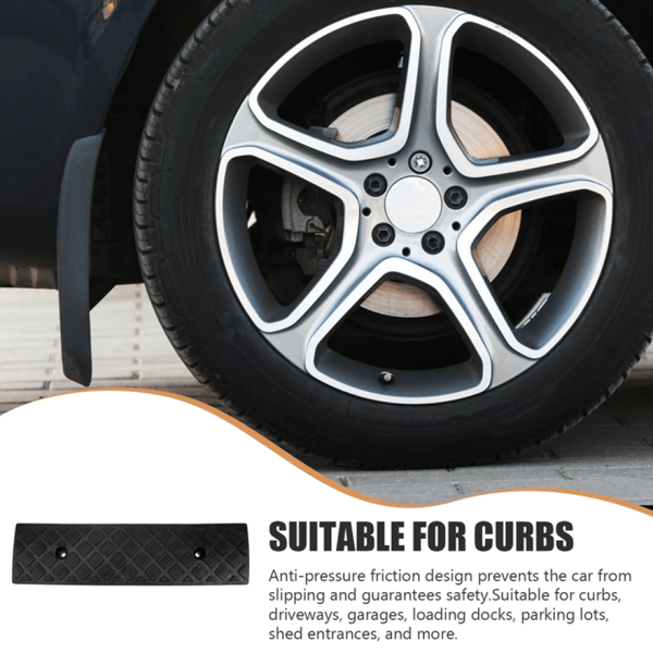 Garage Threshold Ramp, Durable, Not Easily Deformed, Stable Bottom Structure, Durable Non-Slip Plastic Ramp for Driveway and Loading Dock