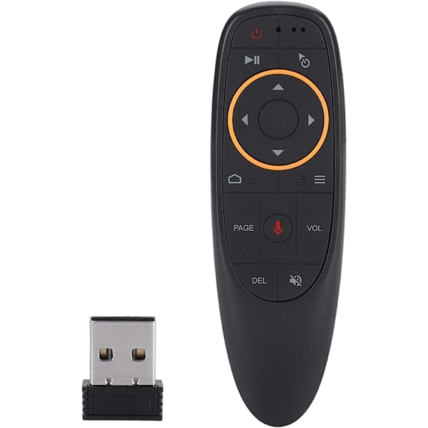 2.4G Wireless Voice Air Mouse Keyboard Remote Control, Built-in Gyroscope, Plug And Play, with USB Receiver