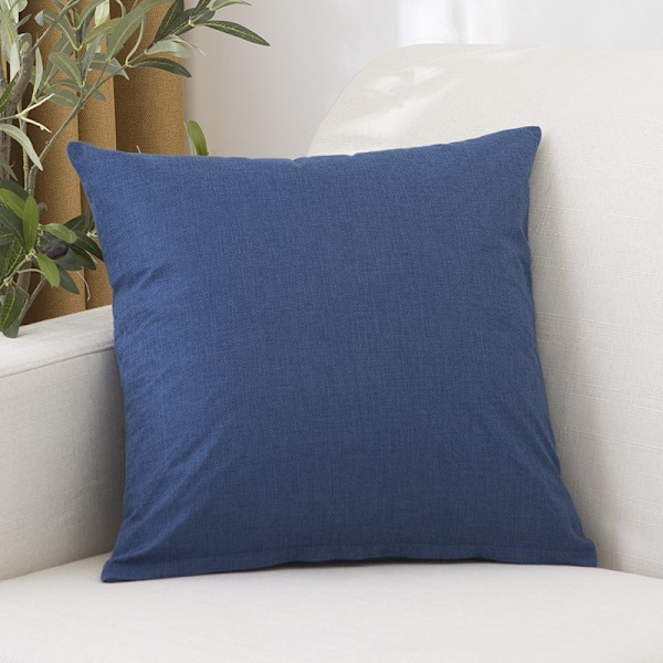 Vandtæt linnedpude til udendørs brug, sofapynt, havepude (safi blå Sapphire Blue) Sapphire Blue 45*45cm