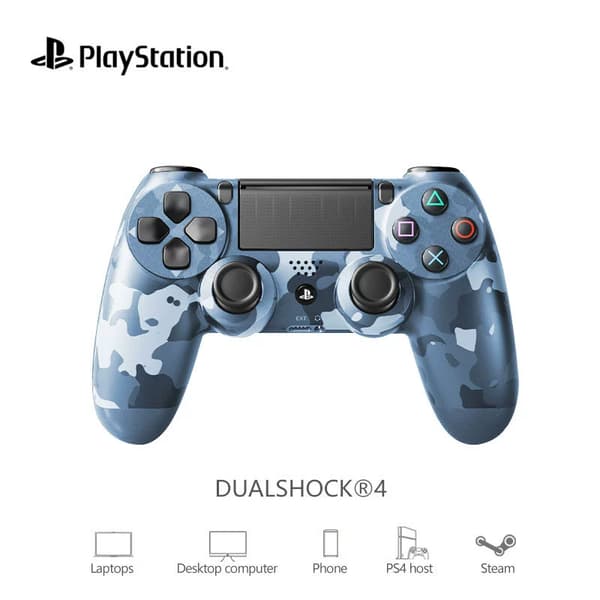 2025 PS4 DualShock 4 V2 Wireless Controller - Camouflage Blue Camouflage blue