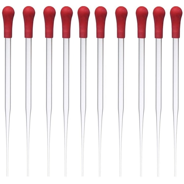 10 stk. Pipettesæt Glas Transfer Pipette