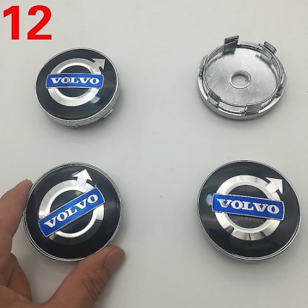 4 stk 60mm bilhjul center navkapsler til Volvo