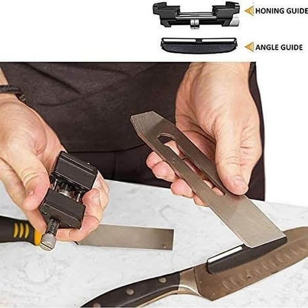 Honing Guide for Chisels and Knives, Precision Sharpening Tool Set, Easy Adjustment for Various Angles