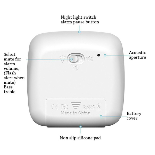 Visuell Timer Klassrumstimer Grå Grey