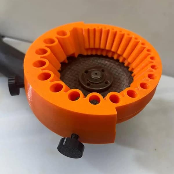 Drill Bit Sharpener All Bits Angle Grinder Attachment 2 to 13 mm Grinding Tool Compatible 125 mm Grinders Orange