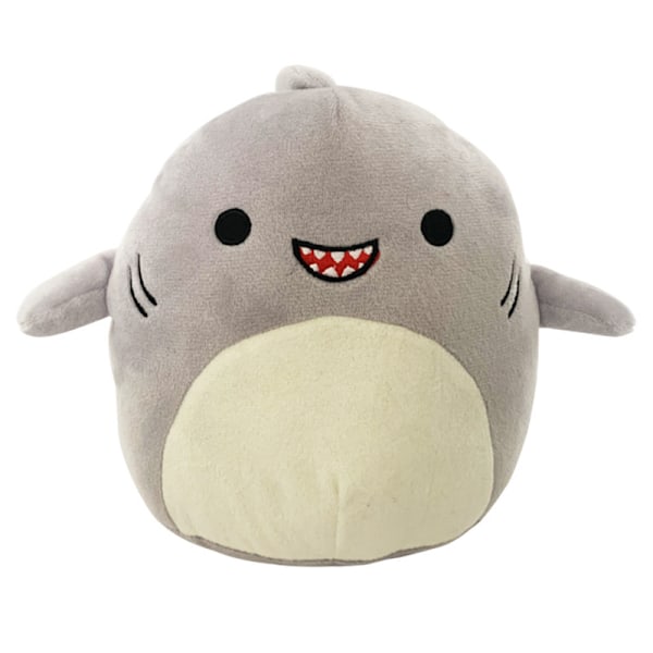 Squishmallow plyslegetøj 20CM haj grå