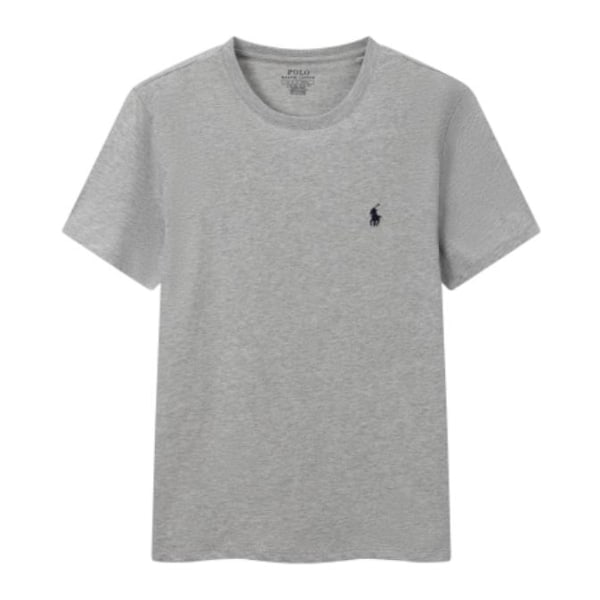 PoloRalphLauren T-skjorte Menn Bomull Kortermet Rund Hals Pullover Tee Topper Grå Grey S