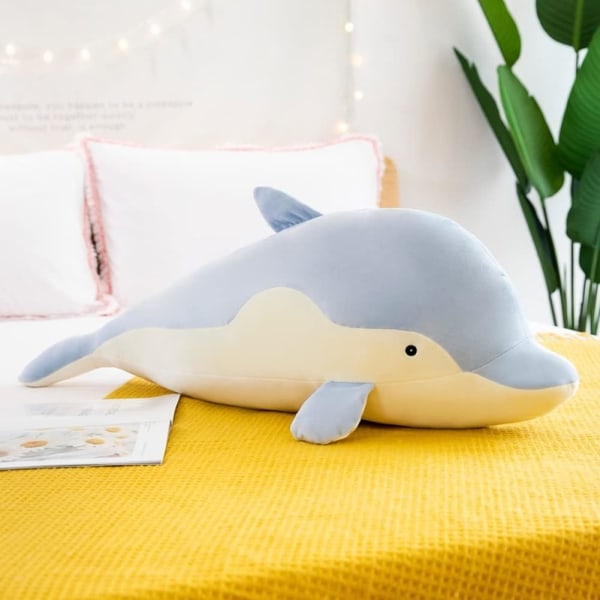 Galaxy Dolphin Pehmolelu, 35 cm Sööt Delfini Pehme Mäng, Tüdrukutele ja Poistele, Sinine 35cm