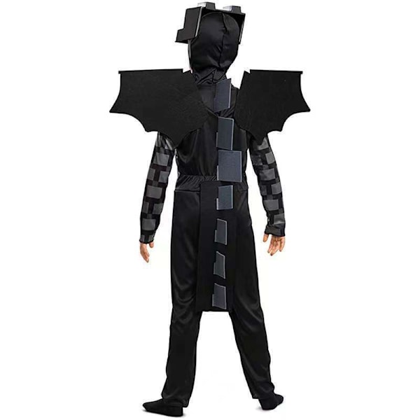 Minecraft Ender Dragon Kostume til Børn, Videospilinspireret Karakteroutfit L