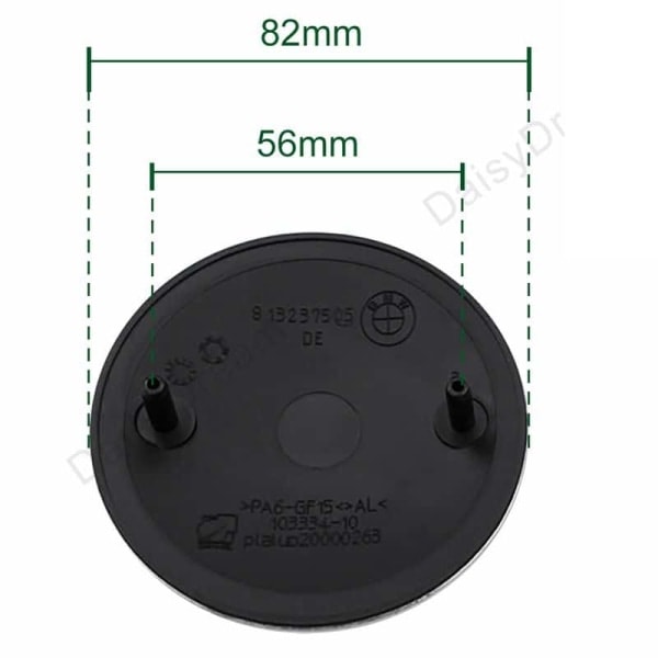BM-W -embleemi konepellin logo 82MM 82mm