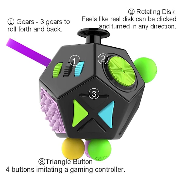 Stress- og angstlindrende leketøy Antidepressiv terning for