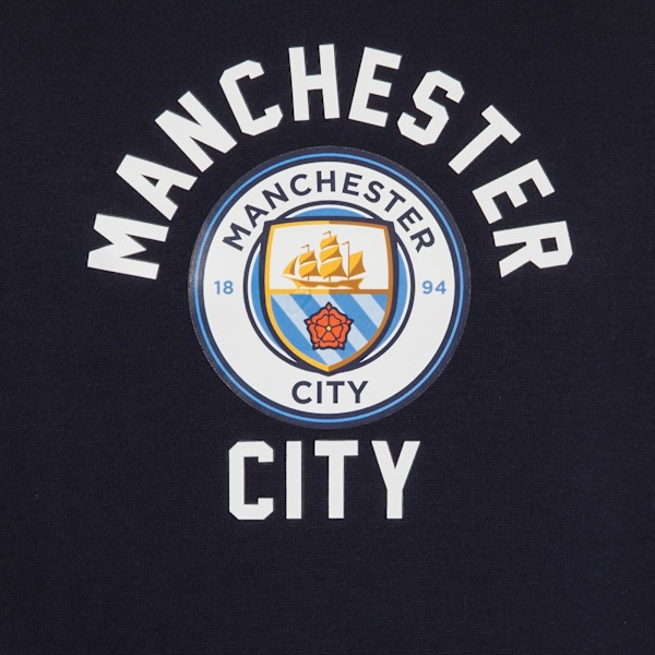 Manchester City Drenge Hættetrøje Fleece Grafik Børn OFFICIEL Fodboldgave 150cm