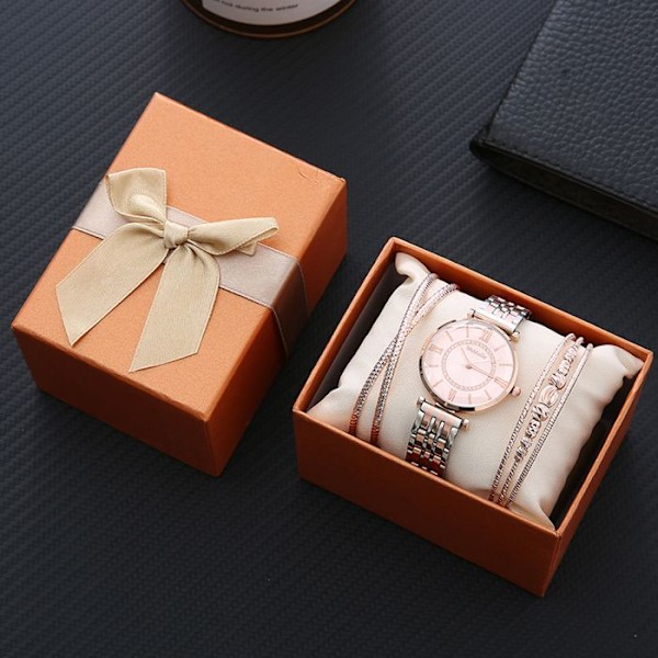 Klocka - TD® - Set med 3 klockor - Elegant - Metallarmband - Presentförpackning för kvinnor